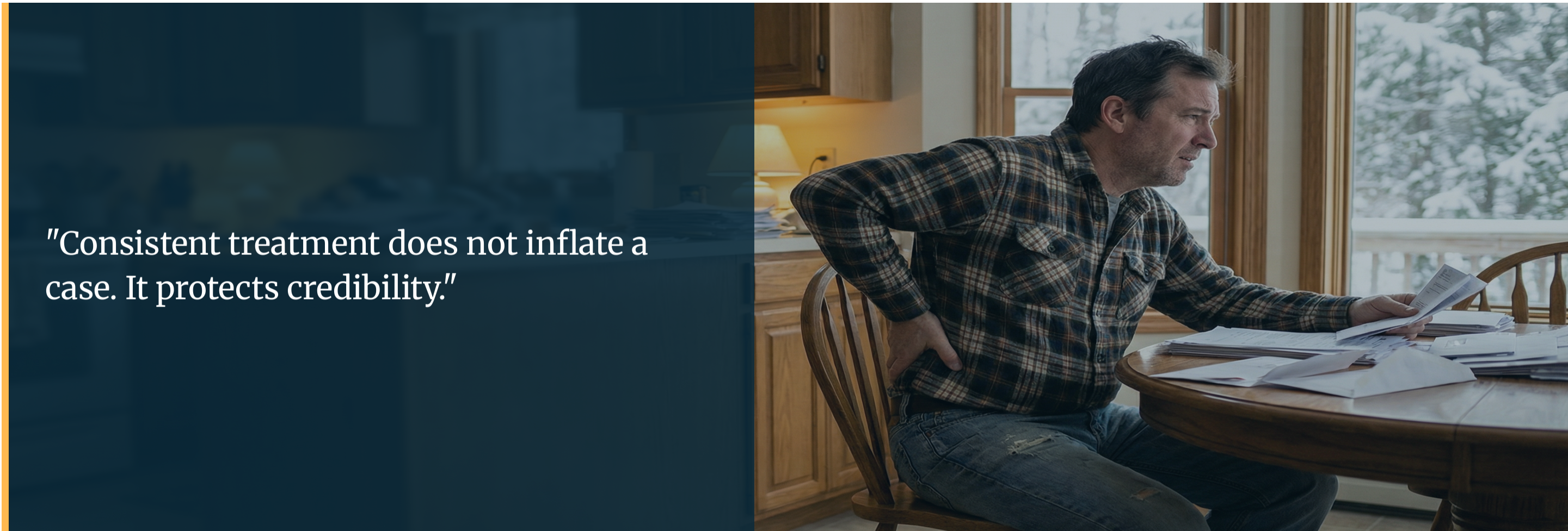 injured-man-reviewing-medical-bills-at-kitchen-table