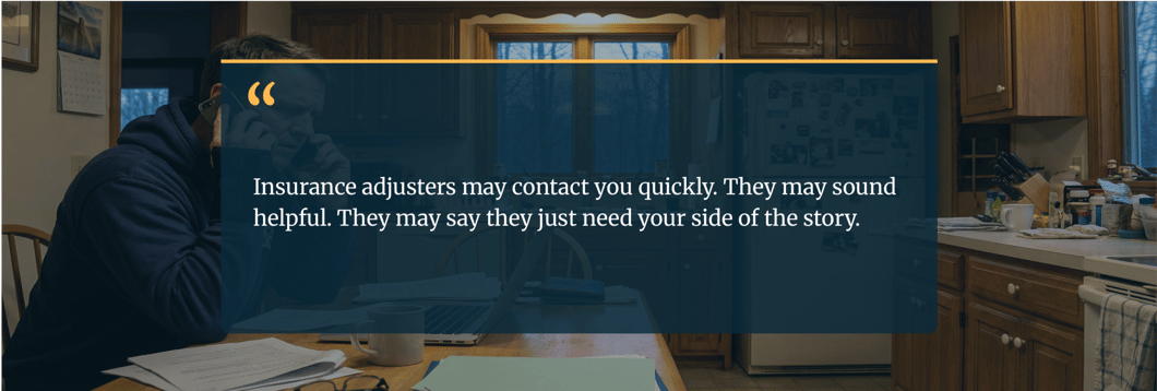 man-on-phone-with-insurance-company-after-motorcycle-crash