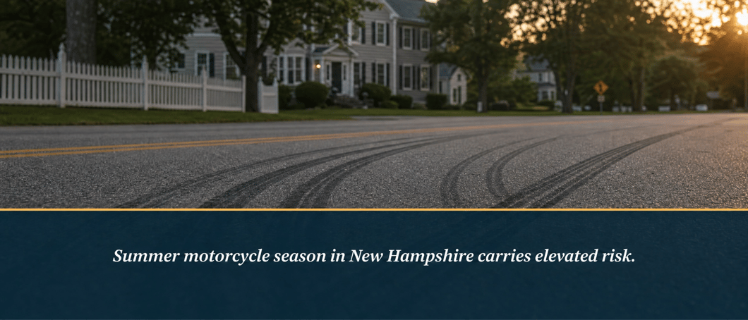 motorcycle-helmet-on-road-after-salem-nh-crash